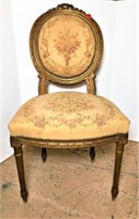 Antique Parlor Chair with Nailhead Trim