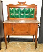 Vintage Wash Stand with Marble Top