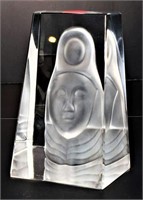 Val St. Lambert Crystal Figural Sculpture