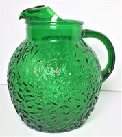 Vintage Pebbled Pattern Ball Water Pitcher