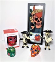 Decorative Skulls- lot of 6