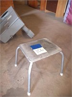 vintage small steel step stool