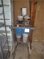 shopping cart and paint
