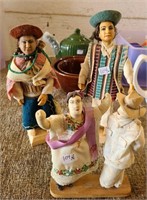 Vintage Dolls (2 sets) - Made in Ecuador
