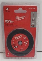 NEW Millwaukee 3" Metal Cut off , 76mm