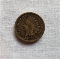 1864 Indian Head Penny Civil War Era