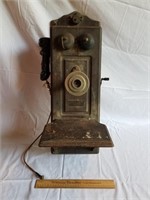 Vintage North Electric Wall Telephone 26" H