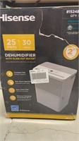 Hisense 25 pint dehumidifier with slide out