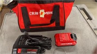 Craftsman lithium ion battery and charger in