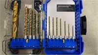 Kobalt 14 piece titanium drill bit set  missing 2