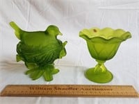Westmoreland Green Glass Dishes