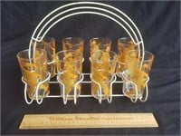 Vintage Military Character Glasses w/ Carrier