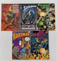 Lot of 4 DC Comics, 1 Bongo Comic