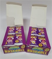 2 Boxes of 1991 Score Baseball Sealed Packs