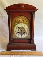 Vintage German Clock 9 & 1/2 W 14 & 1/4" H