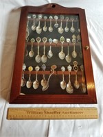 Souvenir Spoons w/ Case 11 & 1/2 x 19"