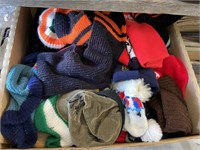 assorted winter hats