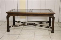 Glass Inset Table- Vintage, Double Pane