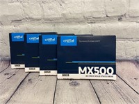 New QTY 4 MX500 Micron Solid State Drives 500GB