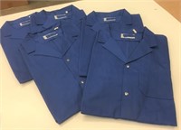 5 New Size XL Blue Shop Coats