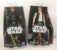 Star Wars Hans Solo & Luke Skywalker Figures