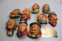 Vintage 1965 Bossons England Chalkware Dickens