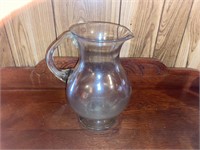 VINTAGE HEAVY GLASS PITCHER WITH PONTIL