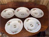 VINTAGE ROYAL KENT ROSES BOWLS FROM POLAND