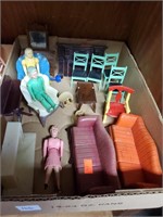 PBox Lot of Renwal Doll House Furniture