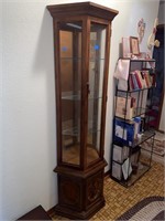 DISPLAY CABINET WITH GLASS SHELVES