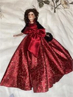 Porcelain Doll, Ruby Red Dress