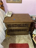 Vintage Bed side table. Matches Dresser