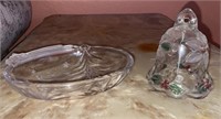 Christmas Candy Dish, & Bell