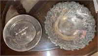 Silver Plate bowl and plate