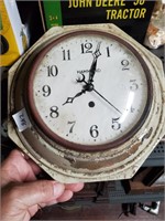 Vtg Metal Hammond Kitchen Clock