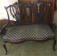 Victorian Hall Bench Settee