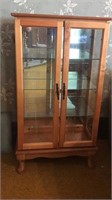Curio Cabinet with Mirrored backing