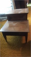 Wooden Two Tier Side Table