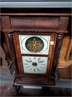 Antique Waterbury 30 hr. Wooden Wall Clock