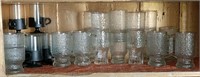 Mid Century Modern Waterfall Glasses and Others