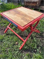 Red Saw Table