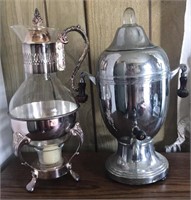Silver Plate Coffee Pot and Percolator