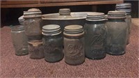 Very Old Ball/Kerr/Drey Jars, Zinc Lids and Basin