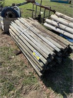 6' Fence Posts Bundle, Approx 50 2.5" wide