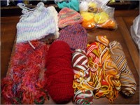 Crocheted Items and Yarn