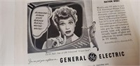 Vintage 1953 Lucy GE Ad