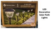 LED Decorative Solar Path Lights - 5-Pack