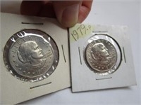 2 - 1979 Susan B Anthony Dollar Coins