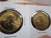 2 - 2000 Sacajawea Dollar Coins