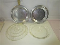 Glass & Aluminum Pie Pans with Lid